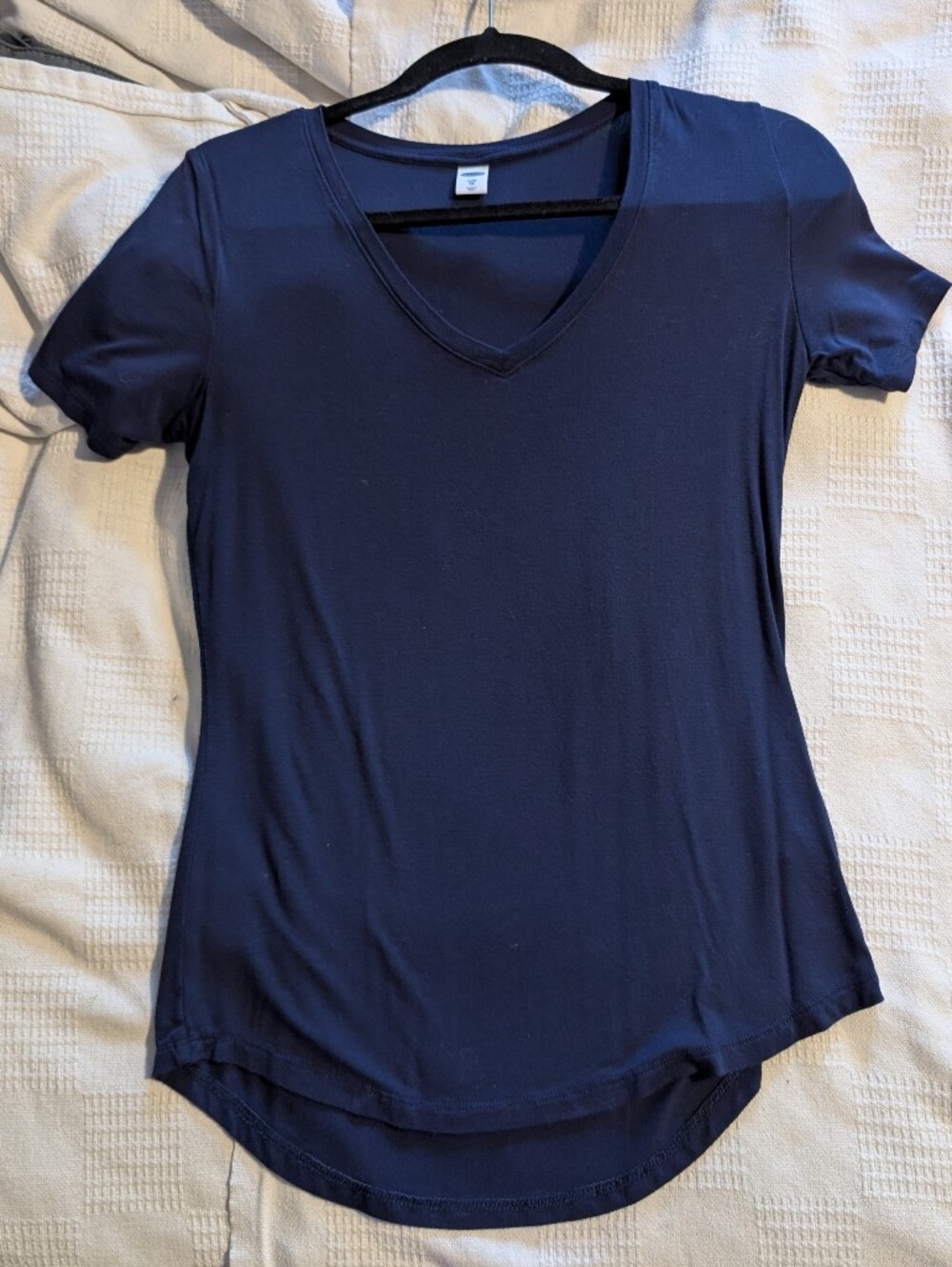 Old Navy Womenโs V-Neck Short Sleeve Top - Navy